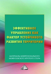 Эффективное управление как фактор устойчивого развития территории: Материалы межригионального межвузовского круглого стола