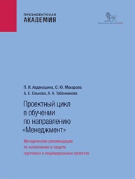 Проектный цикл в обучении по направлению «Менеджмент» Авдакушина П. И., Макарова О. Ю., Олькова А. Е., Табачникова А. А.