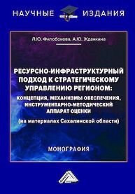 Ресурсно-инфраструктурный подход к стратегическому управлению регионом: концепции, механизмы обеспечения, инструментарно-методический аппарат оценки (на материалах Сахалинской области) Филобокова Л. Ю., Жданкина А. Ю.