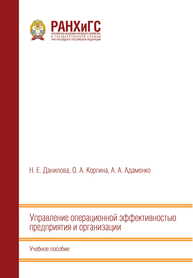 Управление операционной эффективностью предприятия и организации Данилова Н. Е., Коргина О. А., Адаменко А. А.